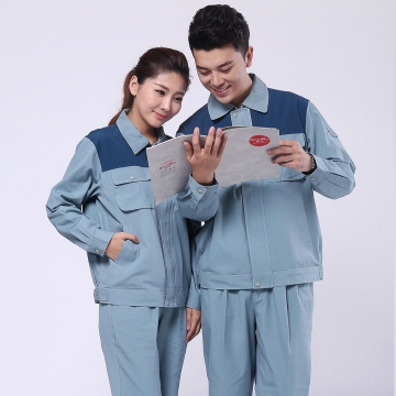 翠兰色秋季工作服AC120