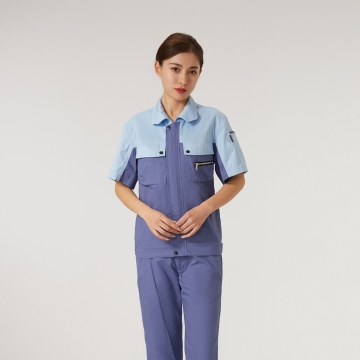 蓝灰夏季工作服AD2205-3