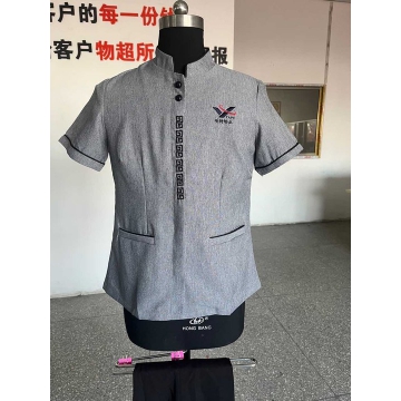 明特食品夏季工作服