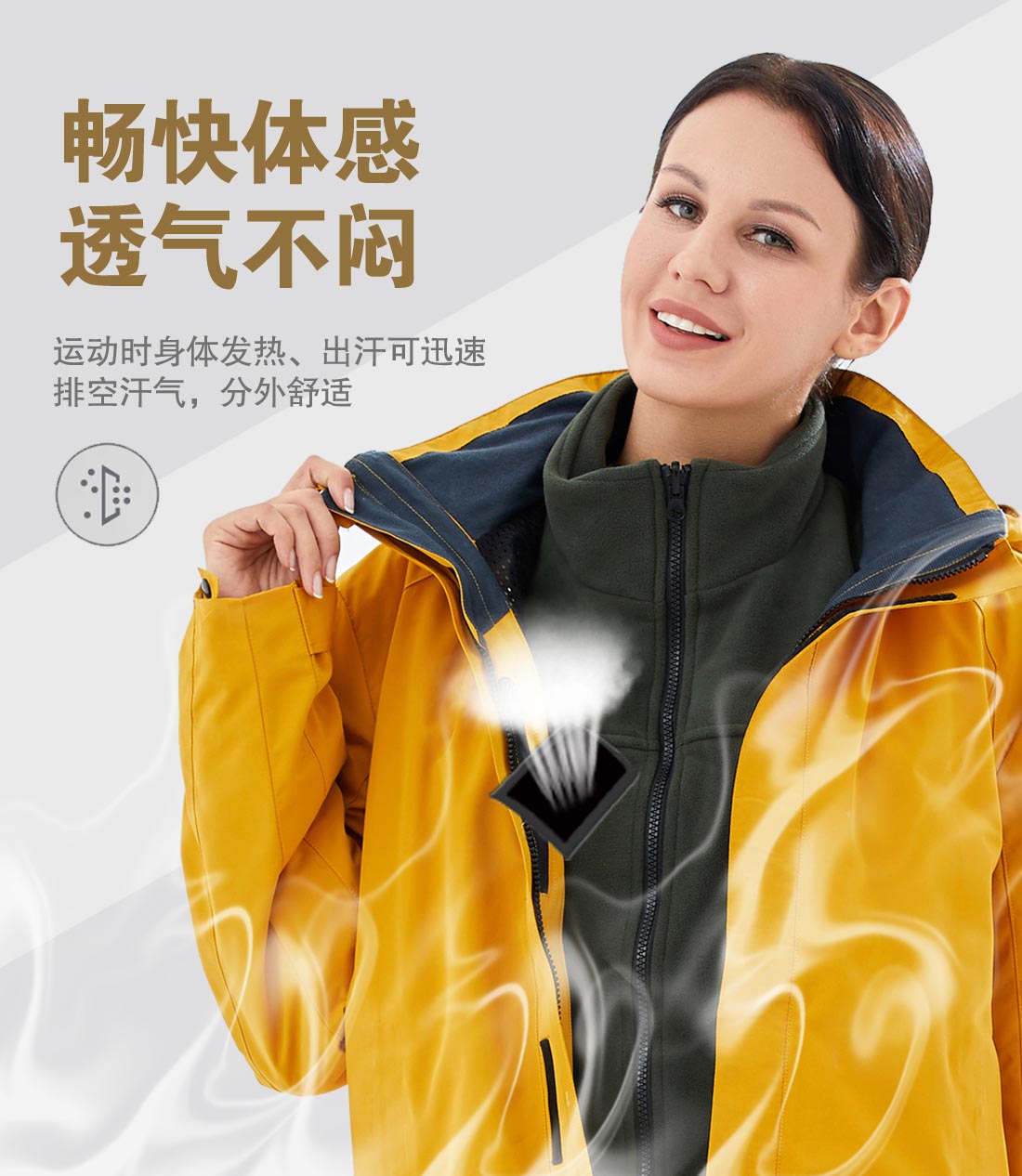 黄色冲锋衣CF1901-3(图3)