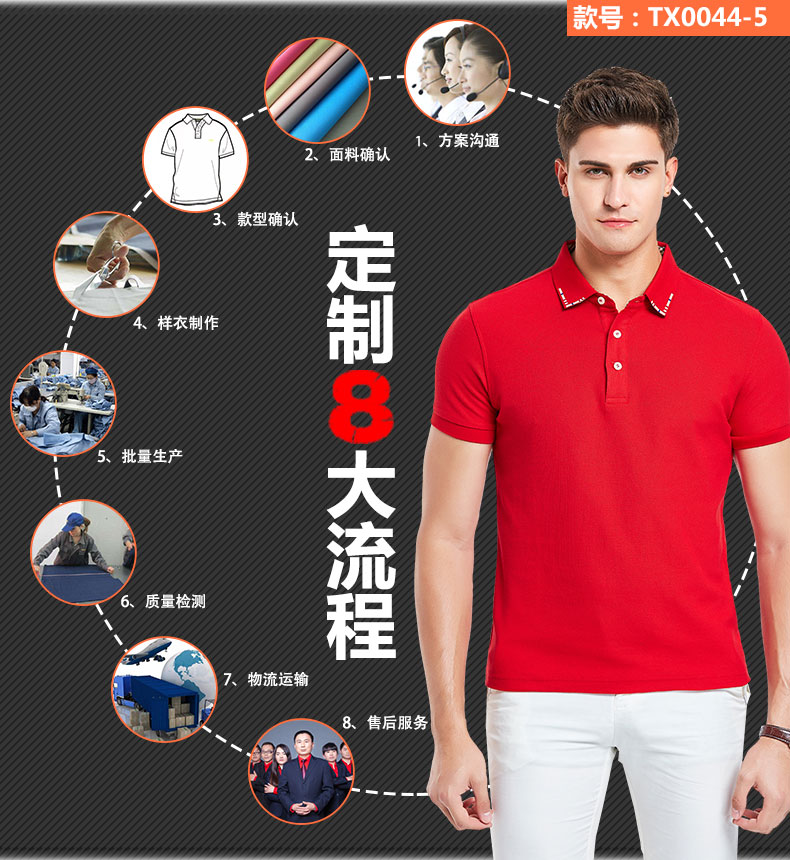精梳棉巴布瑞文化衫TX0044(图7)