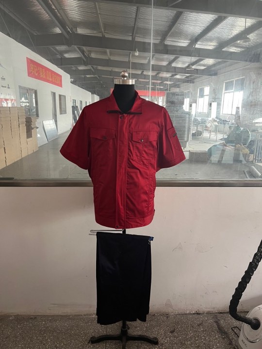 河南驻市公路夏季短袖工作服(图1)